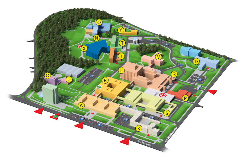 Hospital map: